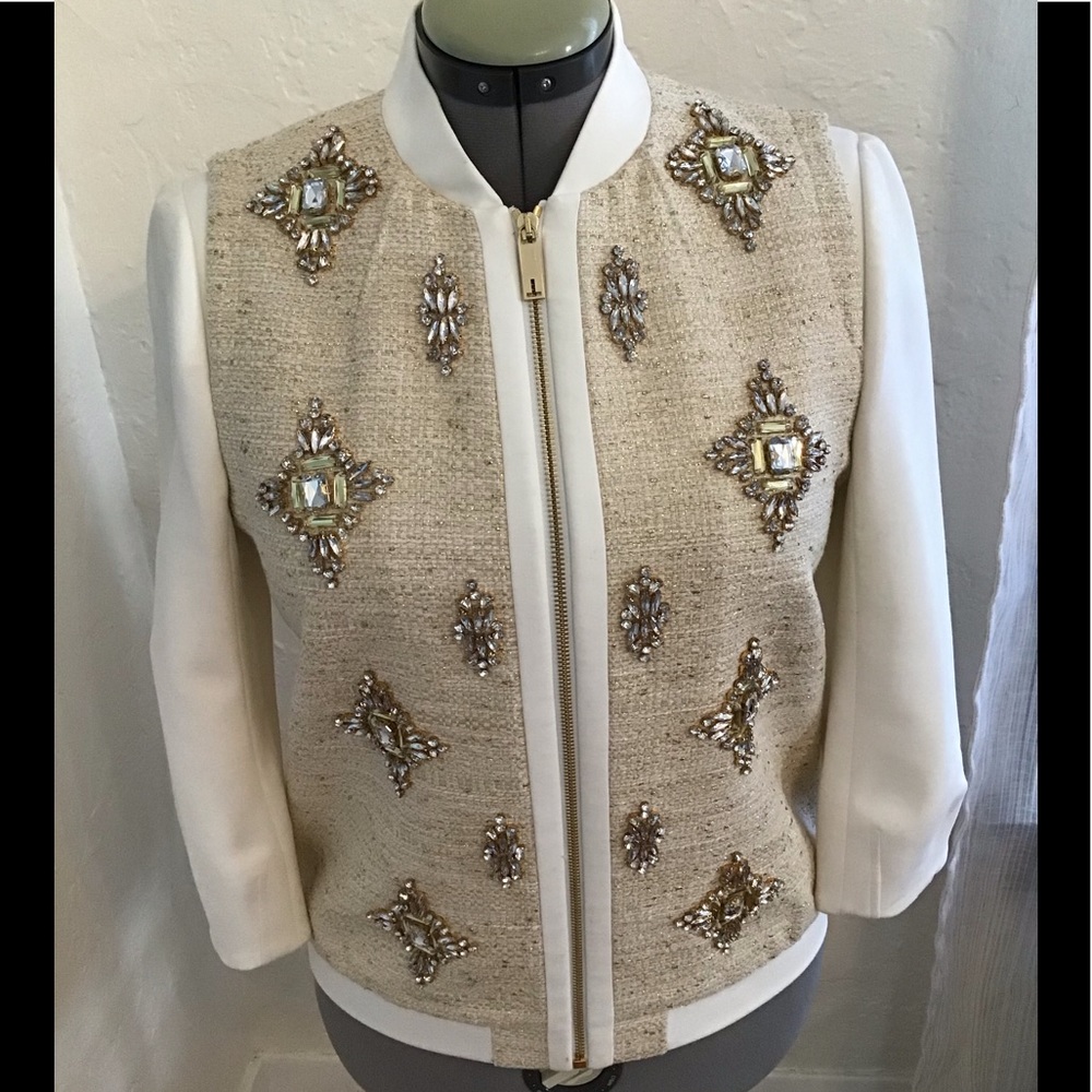 Ted Baker, size 3 embellished bomber jacket.
